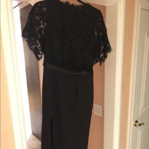 Lacy Maxi dress with Slit on Side Sz Small  NWT